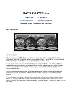 RAY X X-RAYER 30 May, 2016 #118  (CRay X