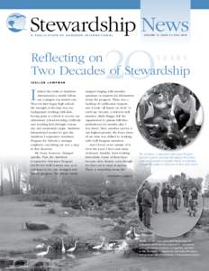 Stewardship News A Publication of Audubon International Volume 13, Issue 4 • Fall[removed]2O