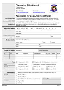 Gayndah Shire Council - Dog Registration