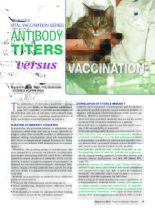 PEER REVIEwEd  VITAL VACCINATION SERIES Antibody TiTers