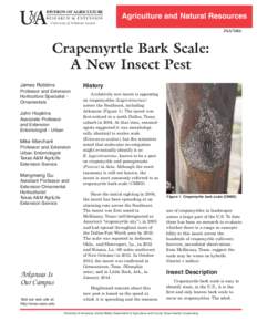 Crapemyrtle Bark Scale: A New Insect Pest - FSA7086