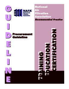Recommended Practice  Procurement Guideline  TRAINING