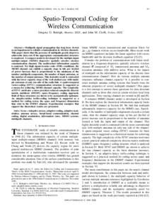 IEEE TRANSACTIONS ON COMMUNICATIONS, VOL. 46, NO. 3, MARCH[removed]