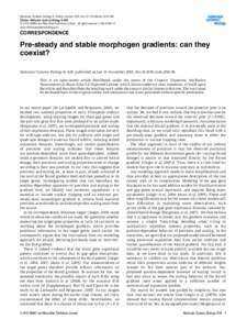Molecular Systems Biology 6; Article number 428; doi:[removed]msb[removed]Citation: Molecular Systems Biology 6:428 & 2010 EMBO and Macmillan Publishers Limited All rights reserved[removed]www.molecularsystemsbiology