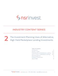  INDUSTRY CONTENT SERIES  2