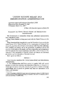 United Nations Relief and Rehabilitation Administration