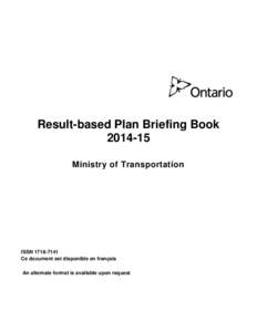 Results-based Plan Briefing Book