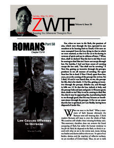 Volume 4, Issue 20  ROMANS Part 58