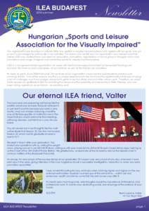 ILEA BUDAPEST 2014 summer Newsletter  Hungarian „Sports and Leisure