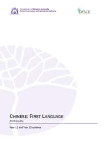 Chinese First Language ATAR Year 11 and Year 12 syllabus.DOCX