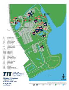 FIU Biscayne Bay Campus 2D map
