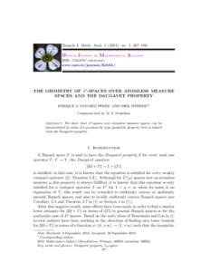 Banach J. Math. Anal), no. 1, 167–180  Banach Journal of Mathematical Analysis ISSN: electronic) www.emis.de/journals/BJMA/