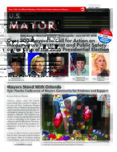 Since 1933, the Official Publication of The United States Conference of Mayors  U.S. June 21, 2016 Volume 83, Issue 7