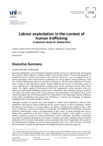 Labour exploitation in the context of human trafficking - SFM Studies #65d - March 2016