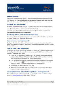 Air Australia Frequently Asked Questions