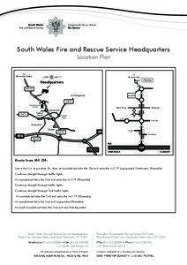 South Wales Fire and Rescue Service Headquarters Location Plan