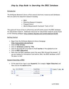 Microsoft Word - step by step ERIC guide