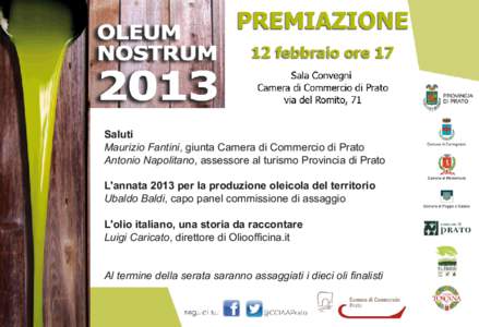 12 febbraio 2014: premiazione Oleum Nostrum 2013