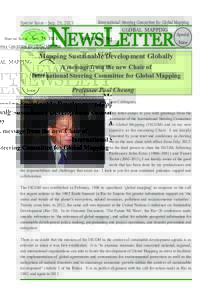 NEWSLETTER  Special Issue - Sep. 25, 2013 International Steering Committee for Global Mapping