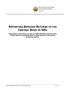 Reporting Life Insurance Returns to the Financial Regulator in XML