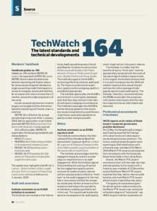 Source  TechWatch TechWatch The latest standards and