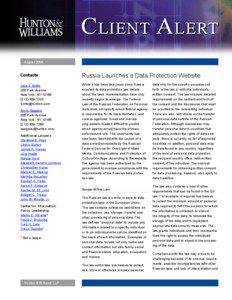 Russia Launches a Data Protection Website