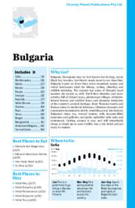 ©Lonely Planet Publications Pty Ltd  Bulgaria Sofia ............................... 116 Rila Monastery126 Melnik.............................127
