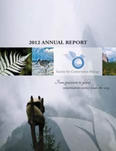2012 ANNUAL REPORT  GOVERNANCE EXECUTIVE COMMITTEE Paul Beier, President Luigi Boitani, Past President,