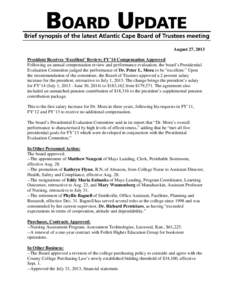 Microsoft Word - August 2013 Board Update.doc