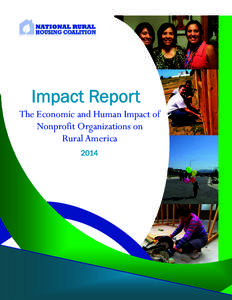The Economic and Human Impact of Nonprofit Organizations on Rural America 2014  National Rural Housing Coalition