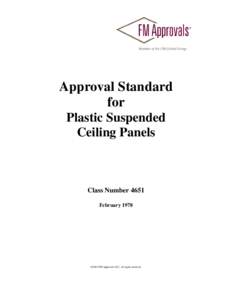 Approval Standard for Plastic Suspended