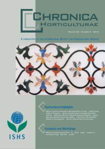 Chronica Horticulturae Vol. 50 Number 3, September 2010