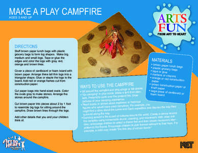 MAKE A PLAY CAMPFIRE AGES 3 AND UP ARTS FUN