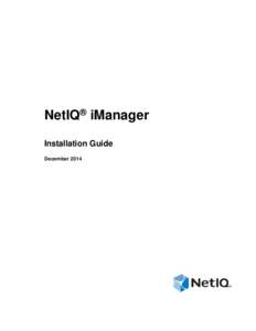 NetIQ iManager Installation Guide