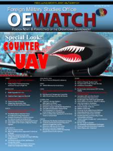 fmso.leavenworth.army.mil/oewatch  Foreign Military Studies Office Vol. 5 Issue #04 April 2015