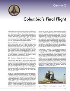 COLUMBIA  ACCIDENT INVESTIGATION BOARD CHAPTER 2