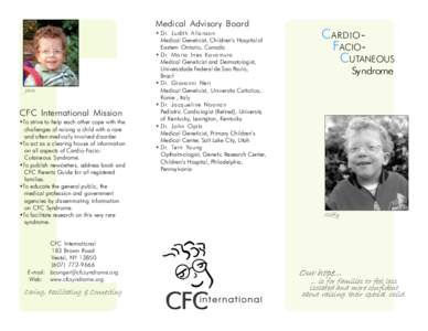 Medical Advisory Board  Jack CFC International Mission