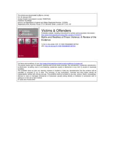 This article was downloaded by:[Byrne, James] On: 23 January 2007 Access Details: [subscription number[removed]Publisher: Routledge Informa Ltd Registered in England and Wales Registered Number: [removed]Registered off