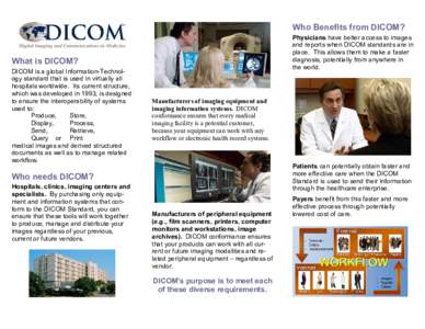 Does DICOM work with other standards-development organizations?