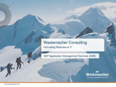 Westernacher Consulting Innovating Business & IT SAP Application Management Services (AMS)  www.westernacher.com