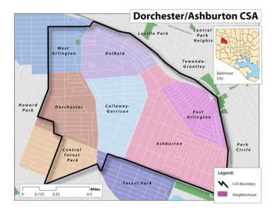 Vital Signs 13 Community Statistical Area (CSA) Profiles  Dorchester/Ashburton Dorchester/Ashburton