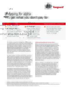 Shopping for alpha: You get what you don’t pay for  IRA insights