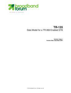 TECHNICAL REPORT  TR-135