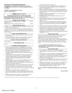 HIGHLIGHTS OF PRESCRIBING INFORMATION These hig hlights do not include all the informatio n nee ded to use VOTRIENT safely and effectively. See full prescribing information for VOTRIENT.  gastrointestinal perforation or 