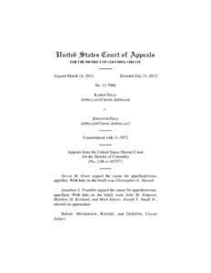 United States Court of Appeals FOR THE DISTRICT OF COLUMBIA CIRCUIT Argued March 14, 2012  Decided July 31, 2012
