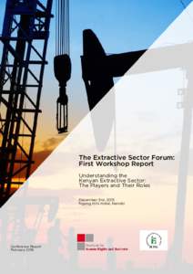 Microsoft Word - Extractives Sector Forum - 1st Conference Report, Febdocx