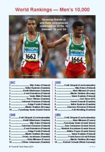 Member states of the United Nations / Haile Gebrselassie / Kenenisa Bekele / Ethiopia / Zersenay Tadese / Paul Tergat / Haile Selassie I / Kenya / Lasse Virén / Athletics / Running / Member states of the African Union