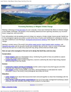 email : Webview : Help Mitigate Climate Change, Earth Day & Every Day