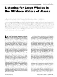 Listening for Large Whales in the Offshore Waters of Alaska