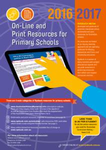 On-Line and Print Resources for Primary Schools